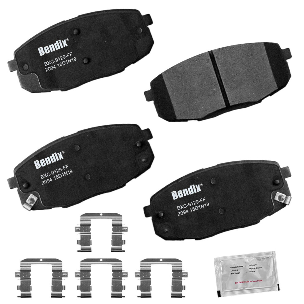 Bendix Priority1 Cfc2094 Ceramic Front Brake Pads For Hyundai Creta 2017 Elantra Gt 2020-2018 Kona 2021-2018 Kona 2023 Kia Forte 2023-2019 Forte5 887243344852