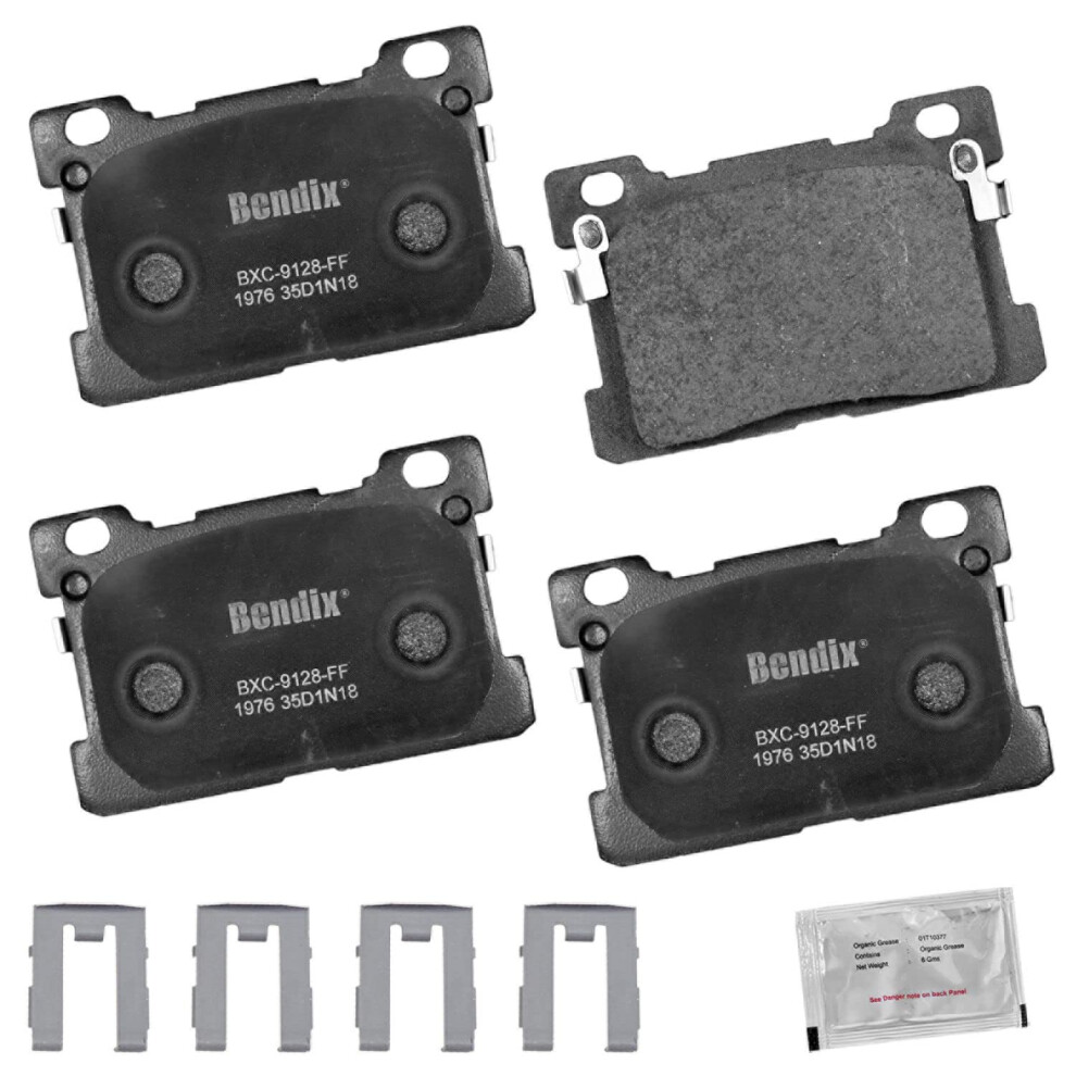 Bendix Priority1 Cfc1976 Ceramic Rear Brake Pads For Genesis G90 2018-2017 887243334624