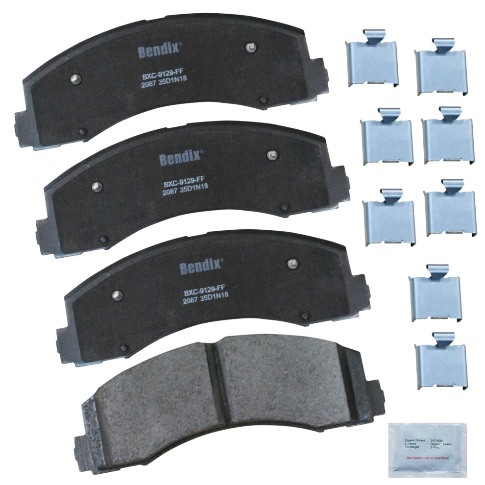 Bendix Priority1 Cfc2087 Ceramic Front Brake Pads For Ford Expedition 2021-2018 F-150 2020-2018 Lincoln Navigator 2021-2018 887243334716