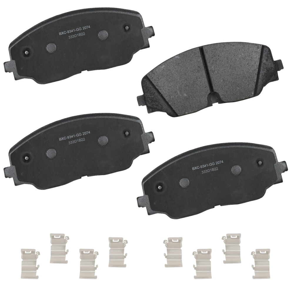 Bendix Premium Sbc2074 Ceramic Front Brake Pads For Volkswagen Atlas 2024-2018 Atlas Cross Sport 2024-2020 Teramont 2019 887243344784