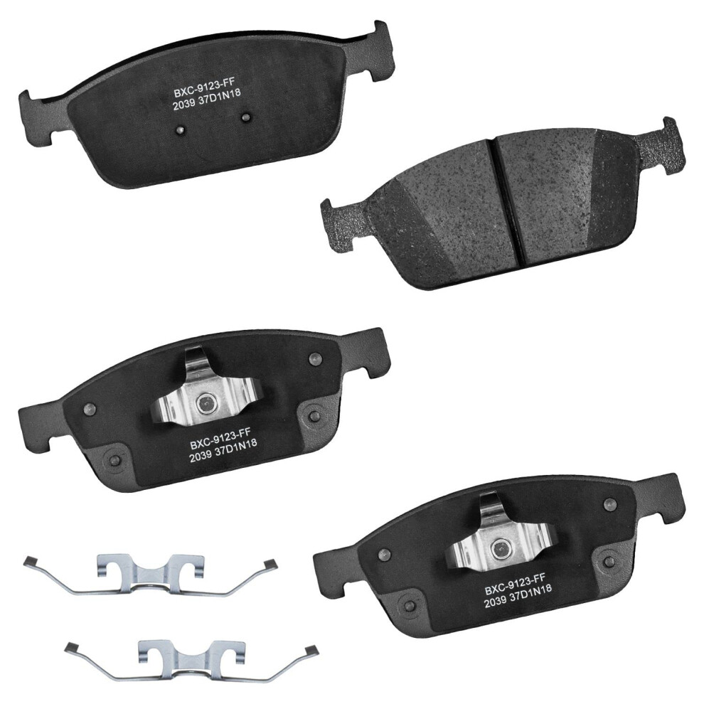 Bendix Premium Sbc2039 Ceramic Front Brake Pads For Ford Escape 2019-2017 Transit Connect 2017-2014 Lincoln Mkc 2019-2018 887243334662