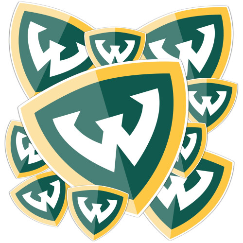 Adesivo Cactus do Deserto da Wayne State University WSU Warriors