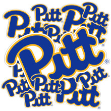 Adesivo da Universidade de Pittsburgh Pittsburgh Panthers Vinyl Decal para Laptop, Garrafa de Água, Carro (Tipo 3-1)