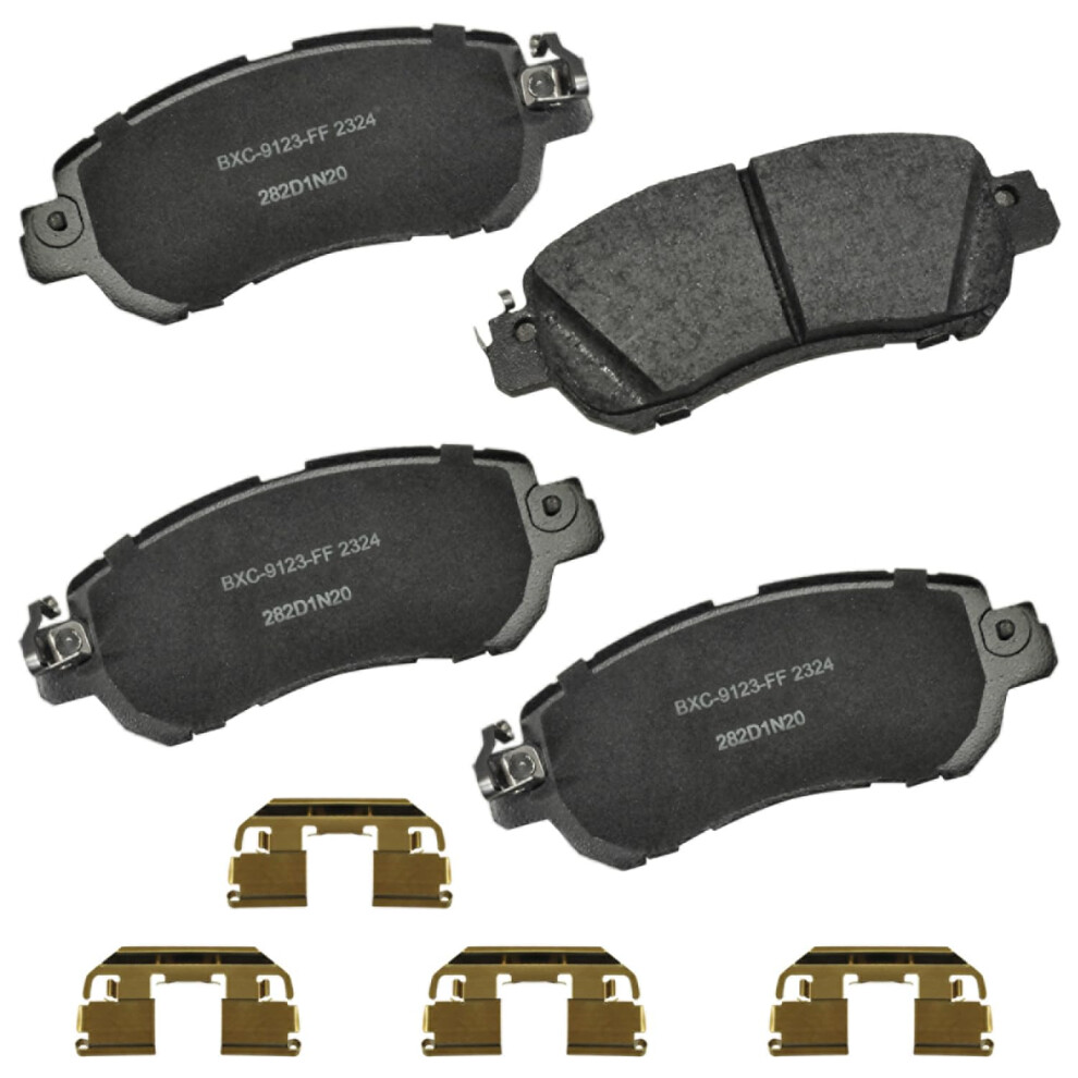 Bendix Premium Sbc2324 Ceramic Front Brake Pads For Nissan Kicks 2024-2017 Versa 2024-2020 887243383851