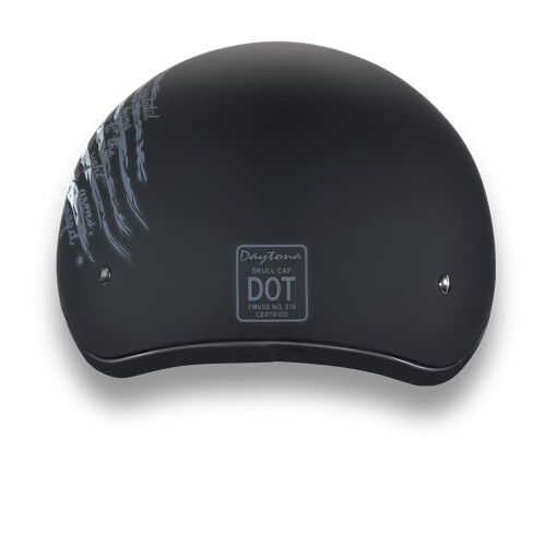 Daytona Helmets Half Skull Cap Motorcycle Helmet - DOT Approved [2nd Amendment] [XL] 2