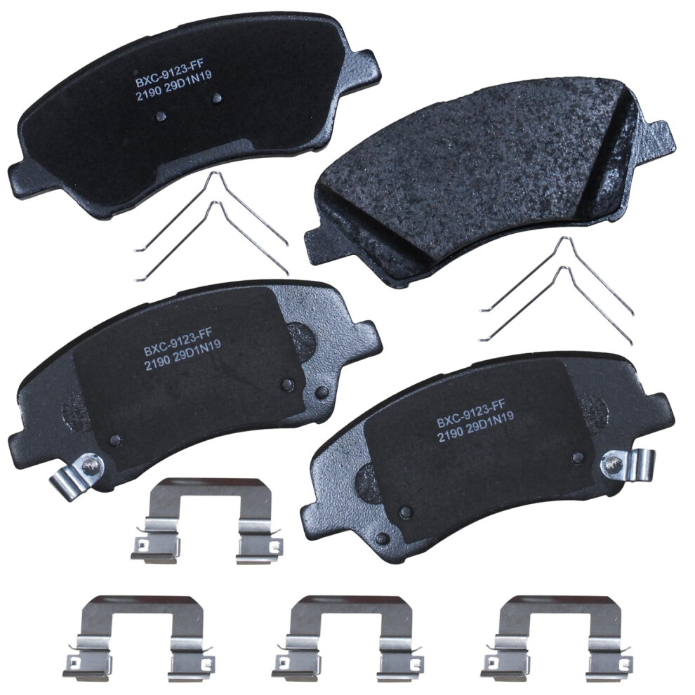 Bendix Premium Sbc2190 Ceramic Front Brake Pads For Hyundai Accent 2022-2018 Kia Rio 2023-2018 887243345378
