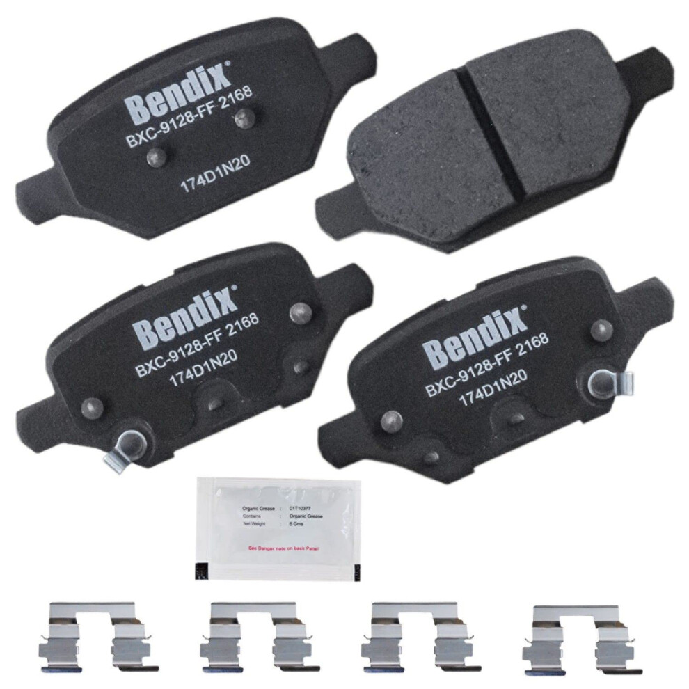 Bendix Priority1 Cfc2168 Ceramic Rear Brake Pads For Buick Encore 2022-2018 Chevrolet Trax 2022-2018 887243377553