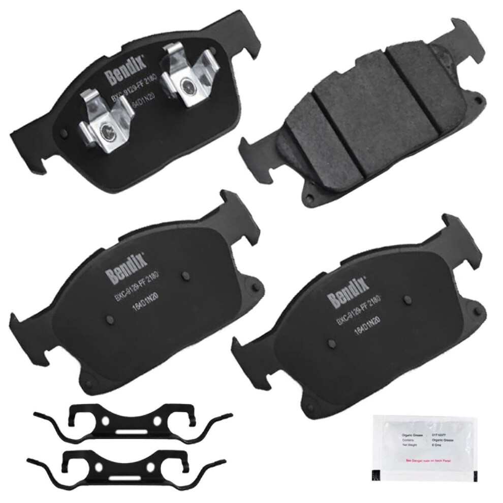Bendix Priority1 Cfc2180 Ceramic Front Brake Pads For Ford Edge 2019 Edge 2024-2021 Lincoln Nautilus 2022-2019 887243377676