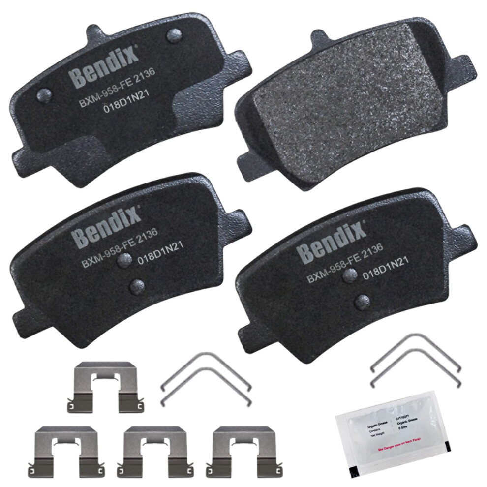 Bendix Priority1 Cfm2136 Semi-Metallic Rear Brake Pads For Volvo Xc40 2024-2019 887243383929