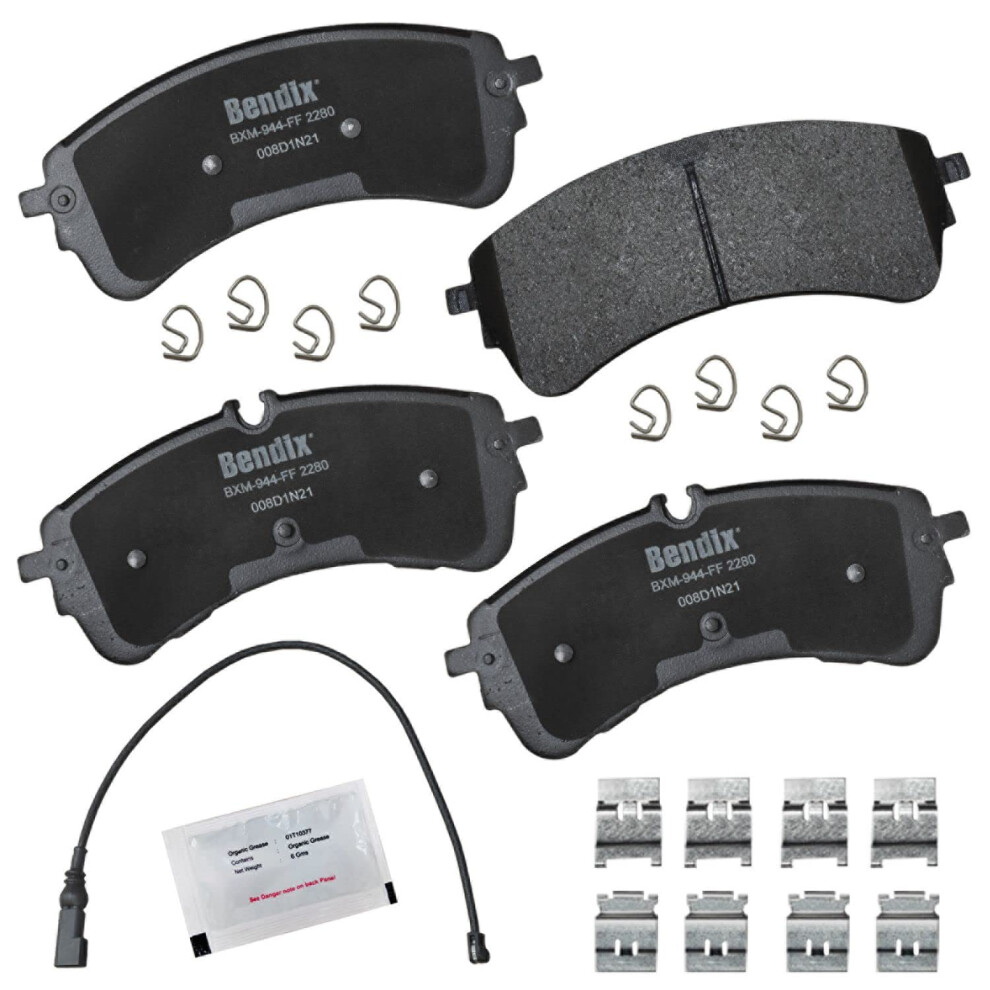 Bendix Priority1 Cfm2280 Semi-Metallic Rear Brake Pads For Ford E-Transit 2023-2022 Transit 2020 Transit-150 2023-2020 Transit-250 2023-2020 Trans 887243394246
