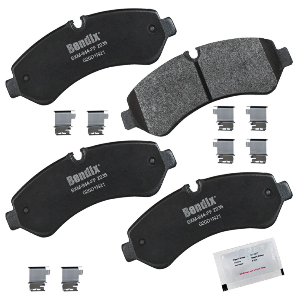 Bendix Priority1 Cfm2236 Semi-Metallic Rear Brake Pads For Mercedes-Benz Sprinter 2019 Sprinter 3500 2024-2019 Sprinter 3500Xd 2021-2018 Sprinter 3 887243395816