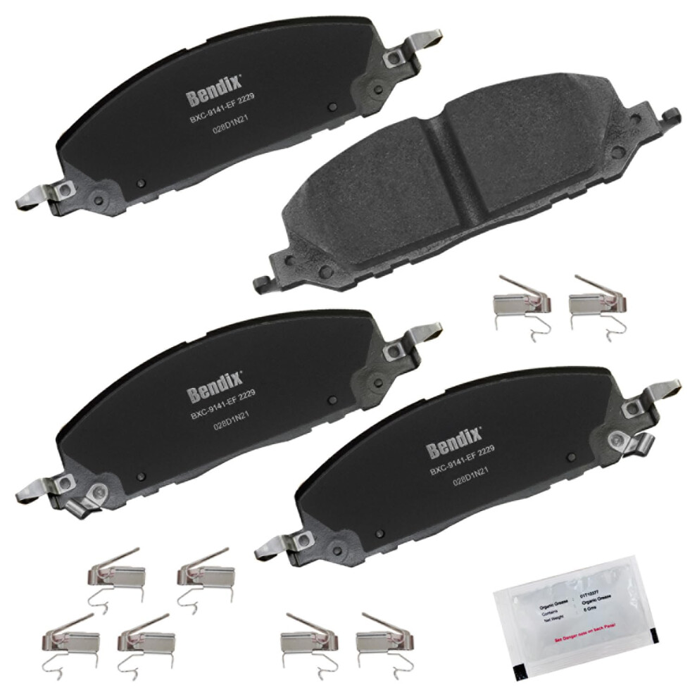 Bendix Priority1 Cfc2229 Ceramic Front Brake Pads For Ford Explorer 2024-2020 Police Interceptor Utility 2024-2020 Lincoln Aviator 2023-2020 887243383684