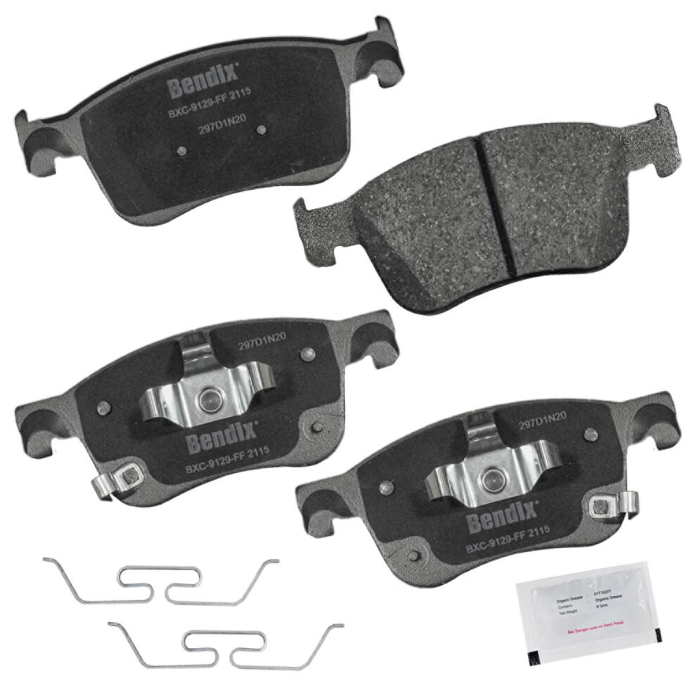 Bendix Priority1 Cfc2115 Ceramic Front Brake Pads For Acura Integra 2024-2023 Honda Accord 2024-2018 Civic 2023-2022 887243383875