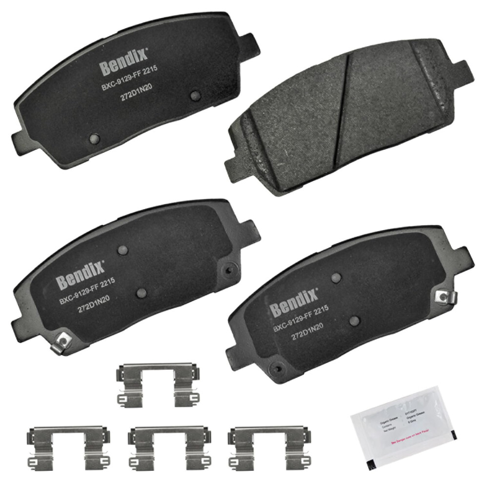 Bendix Priority1 Cfc2215 Ceramic Front Brake Pads For Hyundai Palisade 2024-2020 Kia Telluride 2023-2020 887243377812