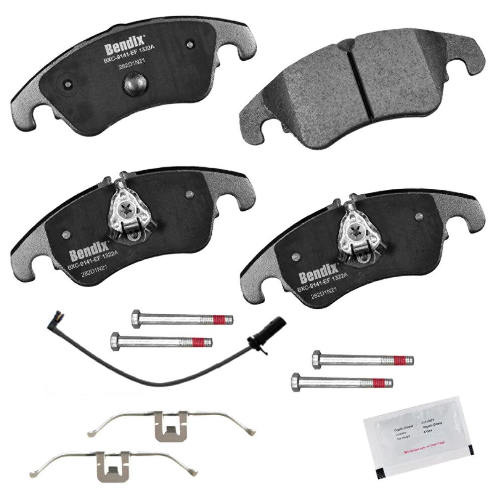 Bendix Priority1 Cfc1322a Ceramic Front Brake Pads For Audi A4 2016-2009 A4 Quattro 2016-2009 A5 2014-2010 A5 Quattro 2017-2008 Allroad 2016-2013 887243377492