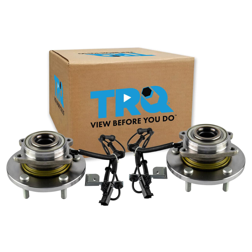 Trq Front Wheel Hub Bearings Assembly Set Driver & Passenger Side Compatible With 2012-2016 Chrysler Town & Country 2012-2020 Dodge Grand Caravan 2012 191213656747