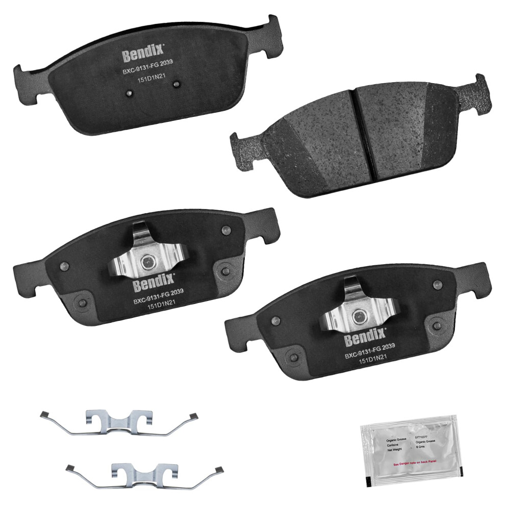 Bendix Priority1 Cfc2039 Ceramic Front Brake Pads For Ford Escape 2019-2017 Transit Connect 2017-2014 Lincoln Mkc 2019-2018 887243284462