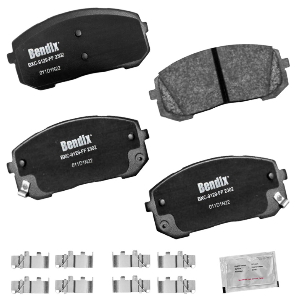 Bendix Priority1 Cfc2302 Ceramic Front Brake Pads For Hyundai Elantra 2021 Sonata 2022-2020 Kia K5 2023-2021 887243290128