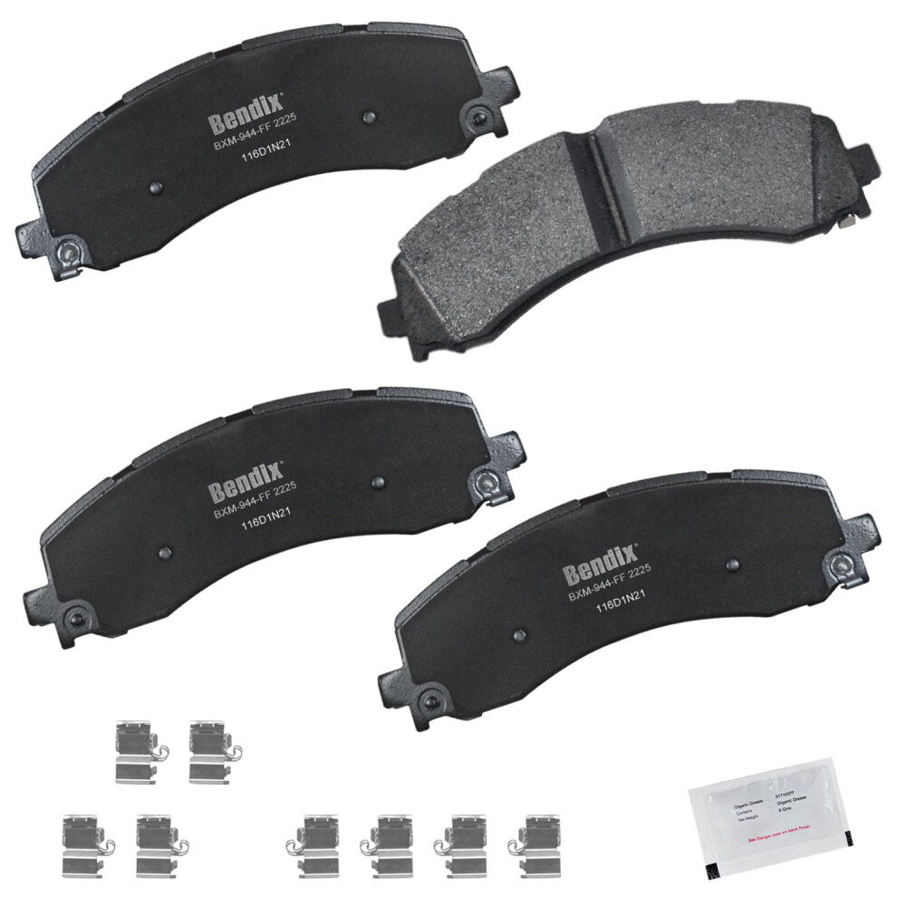 Bendix Priority1 Cfm2225 Semi-Metallic Rear Brake Pads For Ram 2500 2023-2019 3500 2023-2019 4000 2020-2019 887243284820