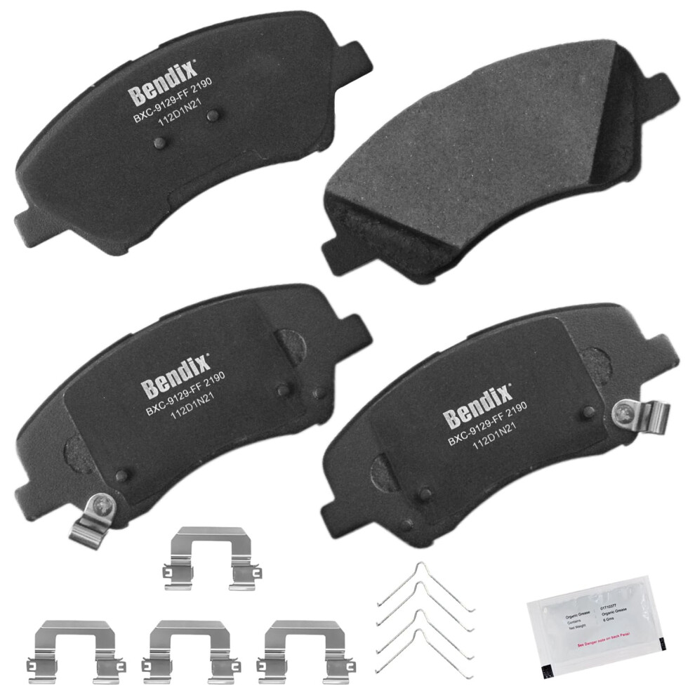 Bendix Priority1 Cfc2190 Ceramic Front Brake Pads For Hyundai Accent 2022-2018 Kia Rio 2023-2018 887243284752