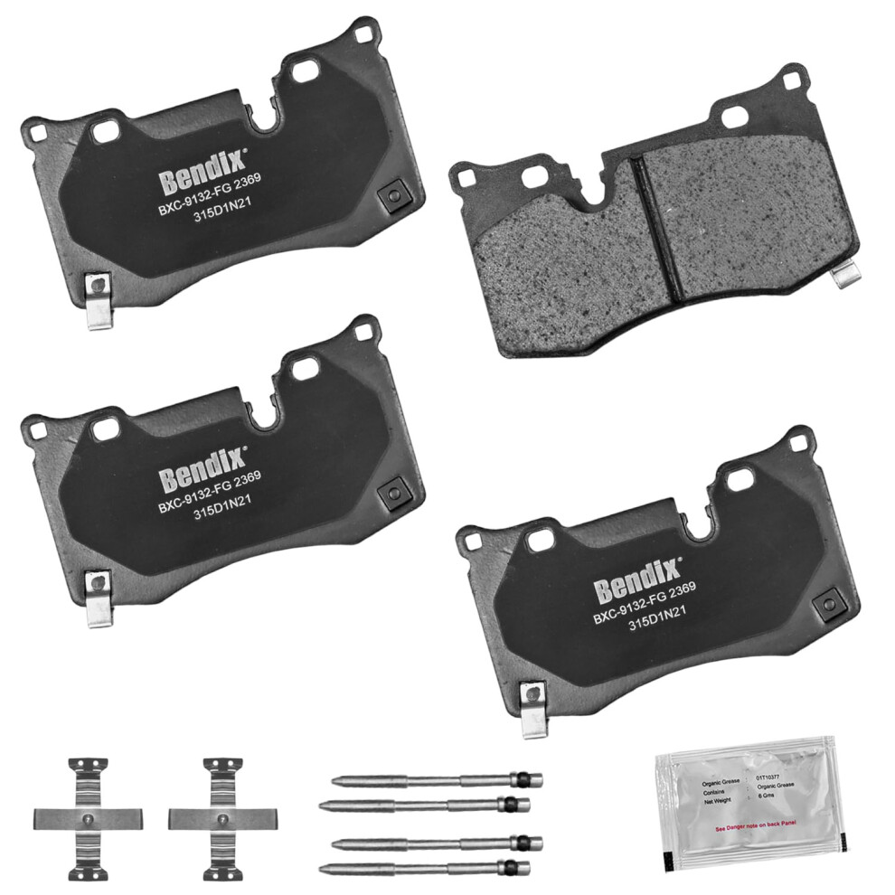 Bendix Priority1 Cfc2369 Ceramic Rear Brake Pads For Chevrolet Corvette 2020 Corvette 2023-2022 887243290203