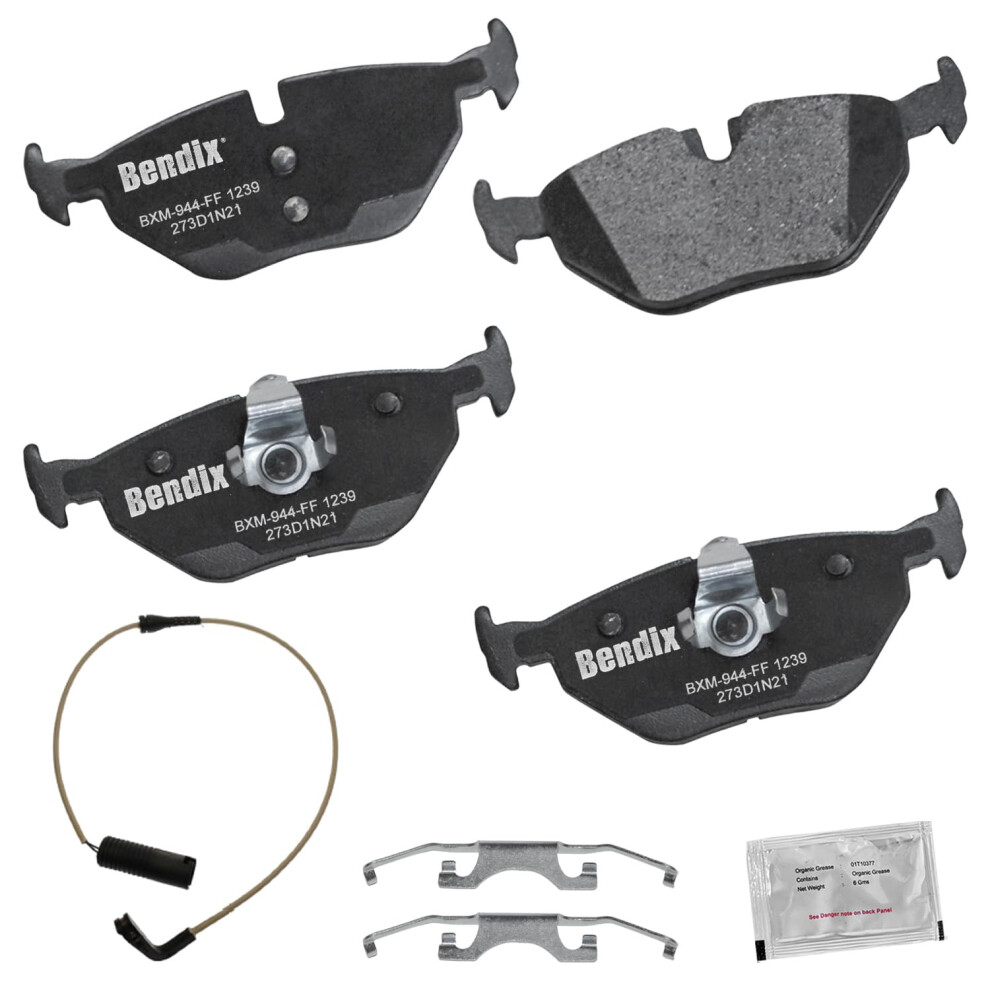 Bendix Priority1 Cfm1239 Semi-Metallic Rear Brake Pads For Bmw 525I 2003 530I 2003 887243289962