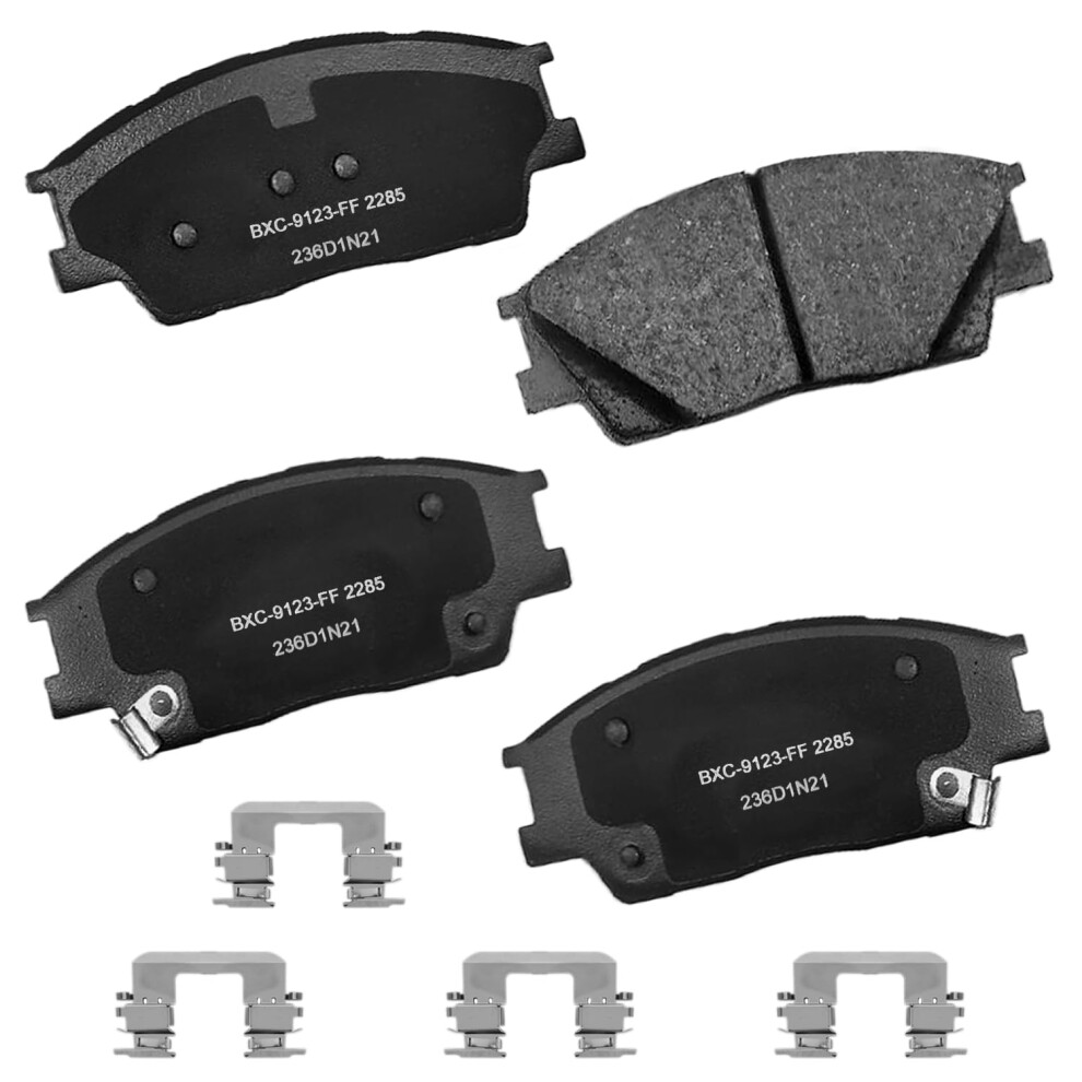 Bendix Premium Sbc2285 Ceramic Front Brake Pads For Hyundai Venue 2024-2020 Kia Soul 2023-2020 887243290067