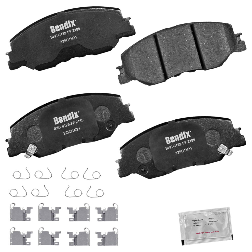 Bendix Priority1 Cfc2185 Ceramic Front Brake Pads For Honda Civic 2023-2022 Insight 2022-2019 887243284738