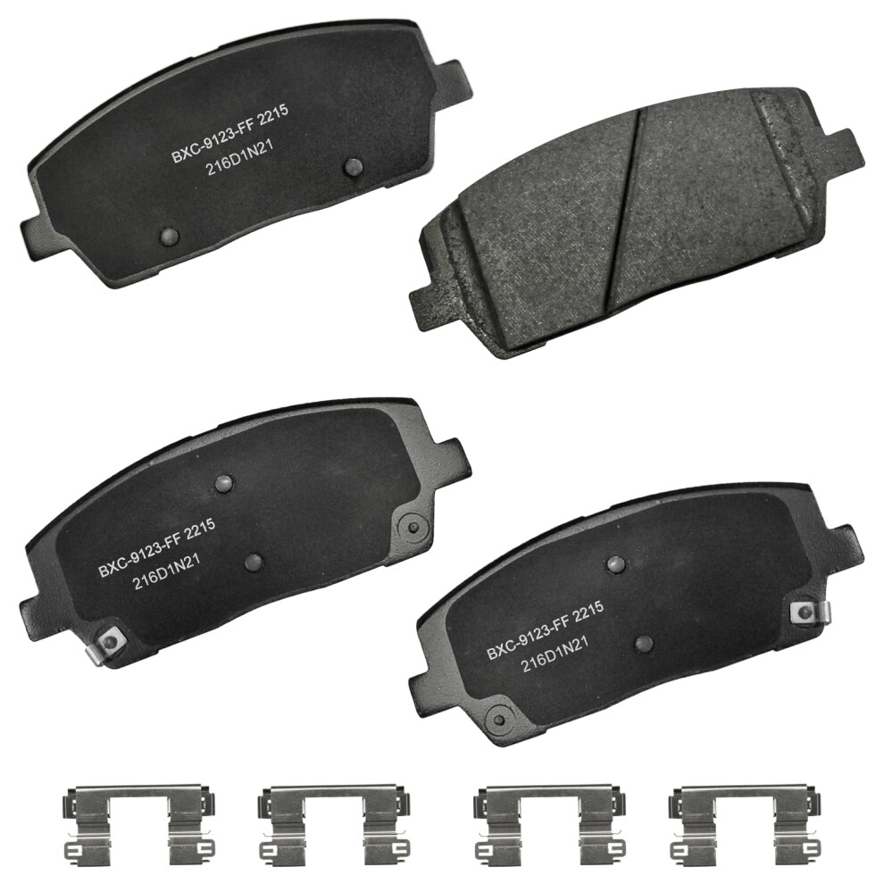 Bendix Premium Sbc2215 Ceramic Front Brake Pads For Hyundai Palisade 2024-2020 Kia Telluride 2023-2020 887243284790