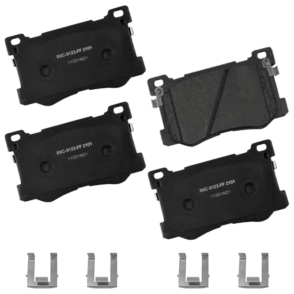 Bendix Premium Sbc2101 Ceramic Front Brake Pads For Genesis G80 2020-2017 Hyundai Genesis 2016-2015 Kia K900 2017-2015 887243284547