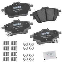 Ceramiczne tylne klocki hamulcowe Bendix Priority1 CFC2306 do Nissan Sentra 2023-2020