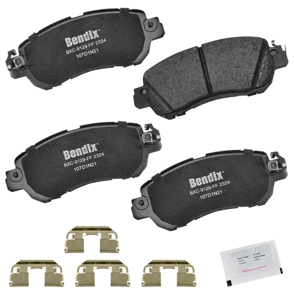Bendix Priority1 Cfc2324 Ceramic Front Brake Pads For Nissan Kicks 2024-2017 Versa 2024-2020 887243284882
