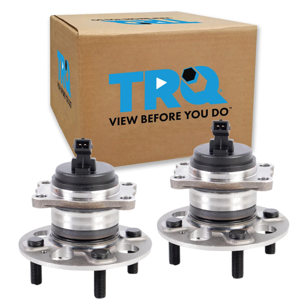 Trq Rear Wheel Hub Bearings Assembly Set Compatible With 2018-2022 Hyundai Accent 2018-2021 Kia Rio 195591313636