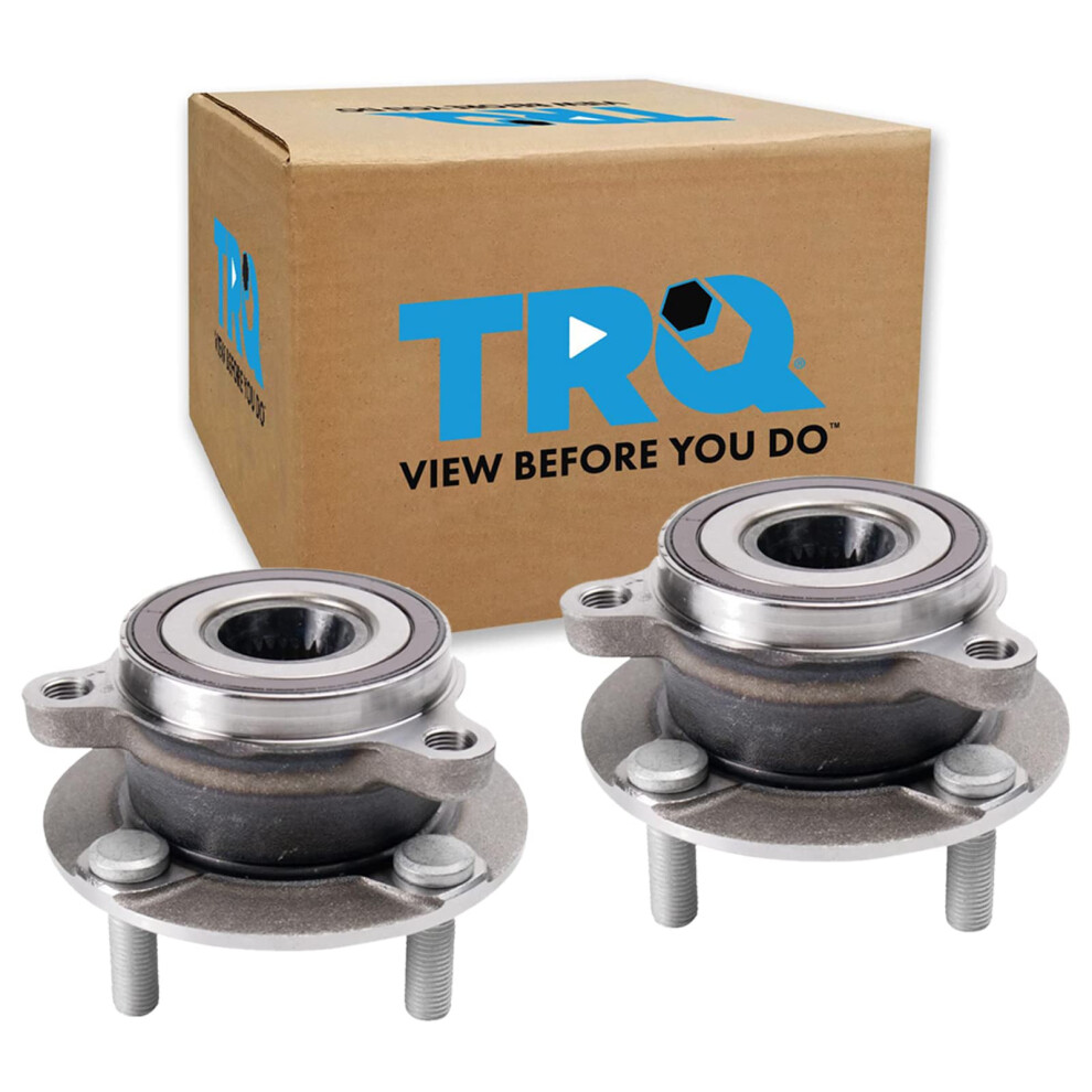 Trq Rear Wheel Hub Bearings Assembly Set Compatible With 2016-2022 Mazda Mx-5 Miata 195591313650