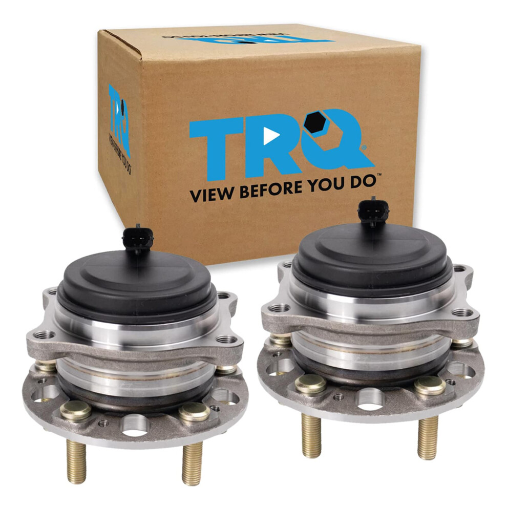 Trq Front Wheel Hub Bearings Assembly Set Compatible With 2017 Genesis G80 2015-2016 Hyundai 195591322607