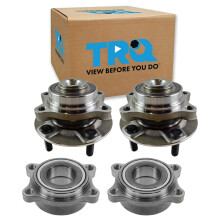 TRQ Wheel Hub Bearings Assembly Set Compatible with 2003-2007 INFINITI G35 2003-2009 Nissan 350Z