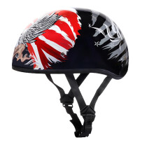 Capacete de Motocicleta Daytona - Aprovado DOT com Gráficos Patrióticos EUA