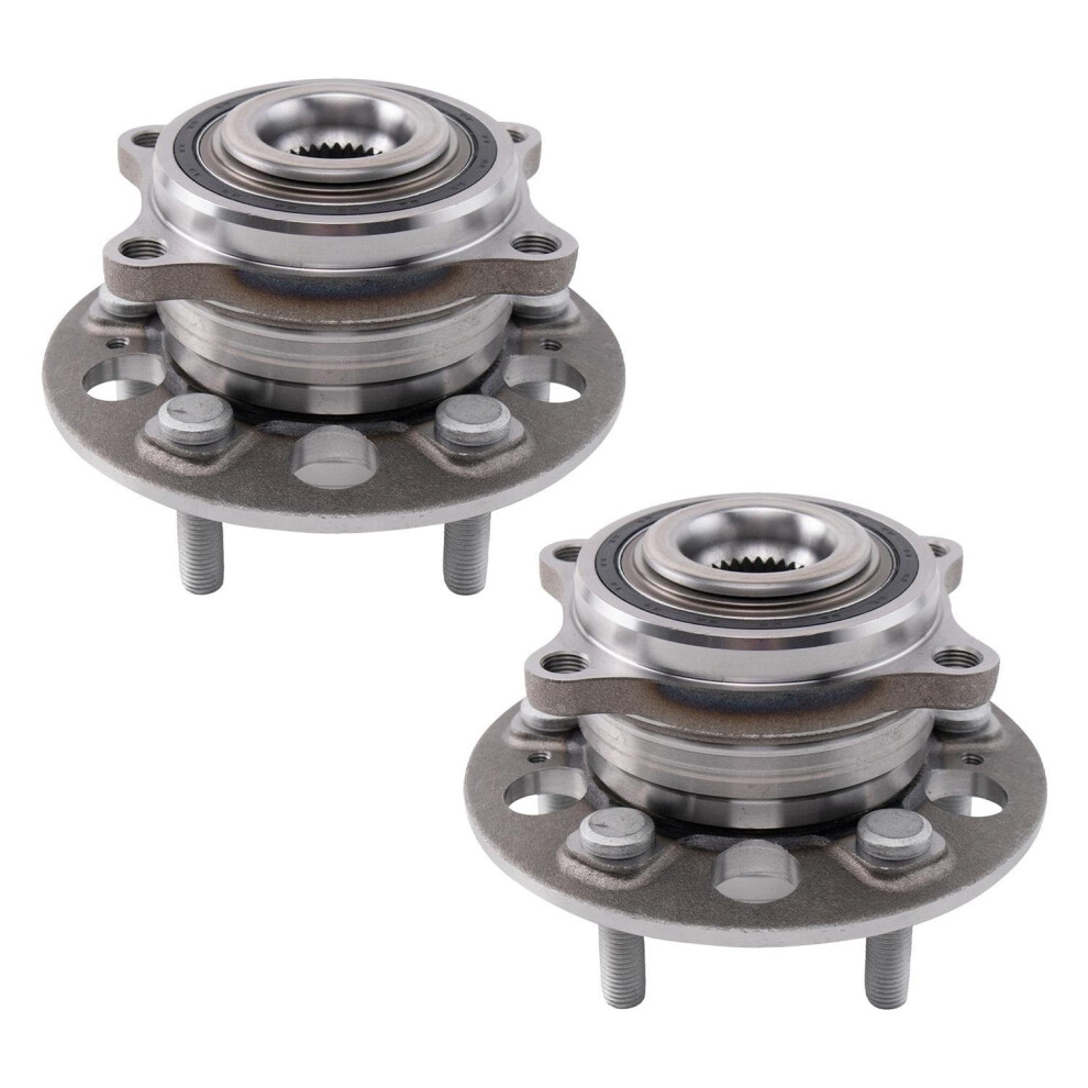 Trq Driver & Passenger Side Wheel Hub Bearings Assembly Set Compatible With 2019-2022 Genesis G70 2018-2019 Kia Stinger 195591429511