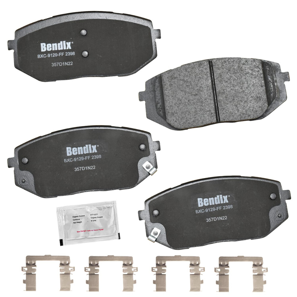 Bendix Priority1 Cfc2398 Ceramic Front Brake Pads For Hyundai Ioniq 5 2023-2022 Tucson 2022 Kia Ev6 2023-2022 Sportage 2023-2021 887243419239