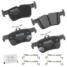 Bendix Priority1 CFM2384 Pσlmetaliczne tylne klocki hamulcowe do Forda Mustanga Mach-E 2023-2021
