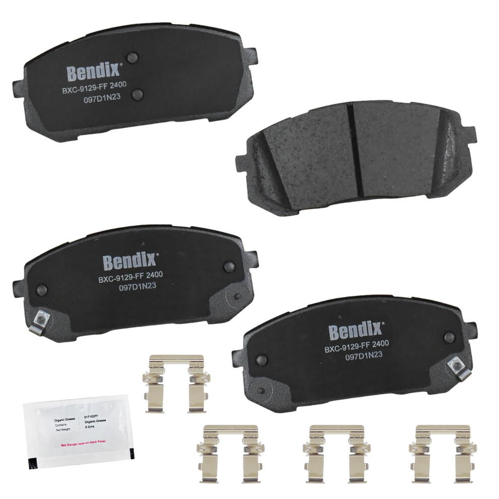 Bendix Priority1 Cfc2400 Ceramic Front Brake Pads For Hyundai Elantra 2023-2021 Elantra N 2022 887243419536