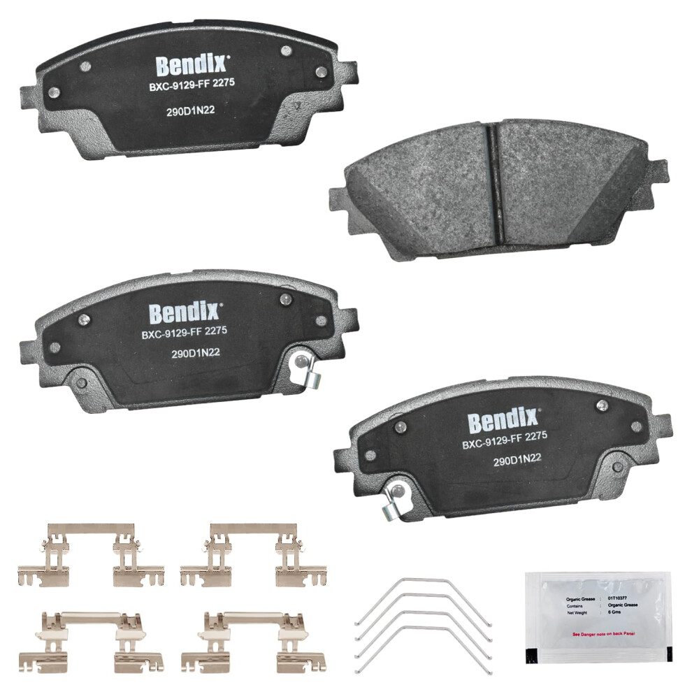 Bendix Priority1 Cfc2275 Ceramic Front Brake Pads For Mazda 3 2018-2014 3 Sport 2017-2014 Cx-3 2022-2016 Cx-30 2024-2020 887243418881