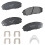 Pastilhas de Travão Cerâmicas Bendix Premium SBC2408 para Kia Sedona 2015-2021 1