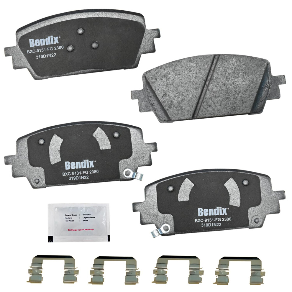 Bendix Priority1 Cfc2380 Ceramic Front Brake Pads For Hyundai Santa Cruz 2023-2022 Santa Fe 2023-2021 Kia Sorento 2023-2021 887243419024