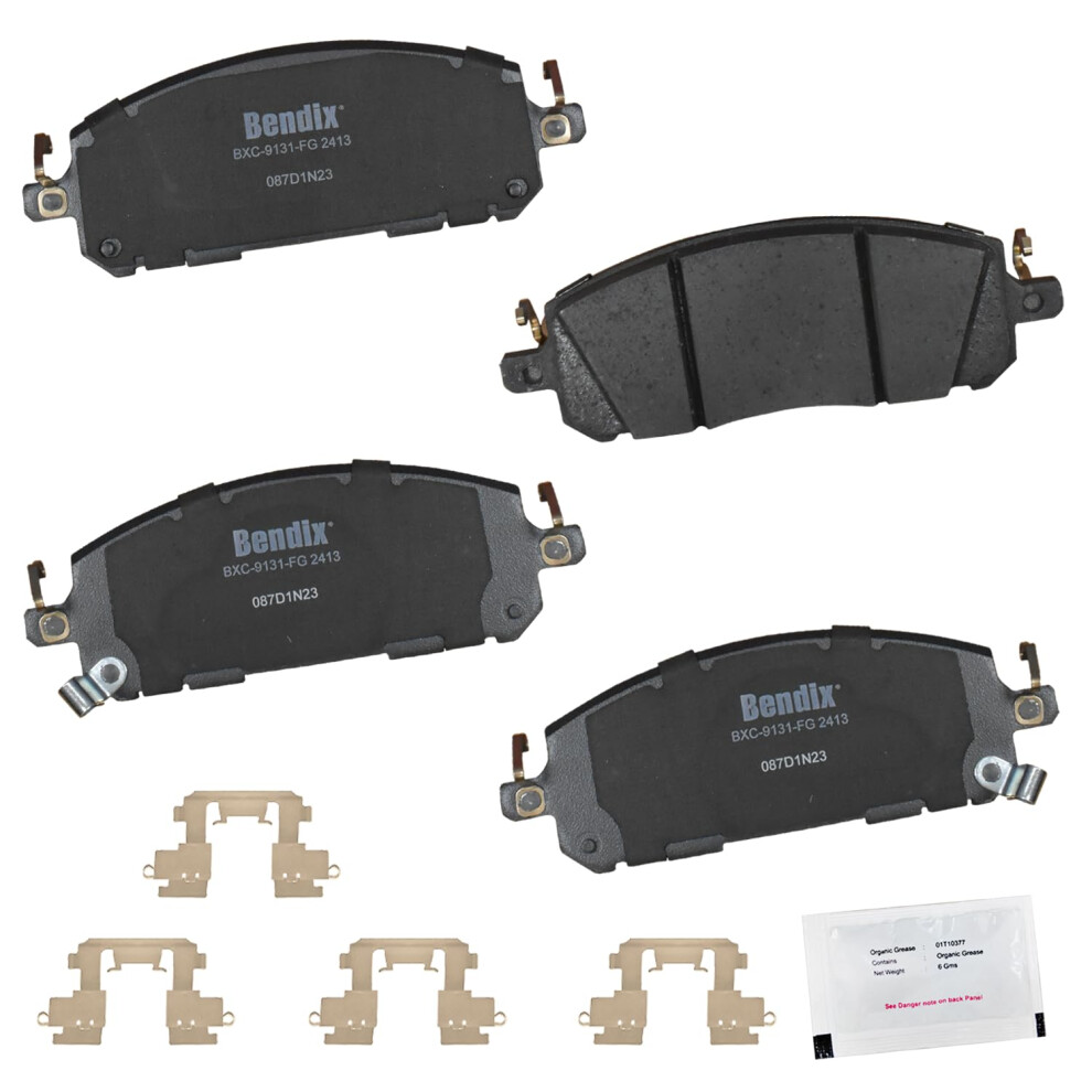 Bendix Priority1 Cfc2413 Ceramic Front Brake Pads Compatible With Infiniti Qx60 2023-2022 Mitsubishi Outlander 2023-2022 Outlander Phev 2023 Nissan 887243419413