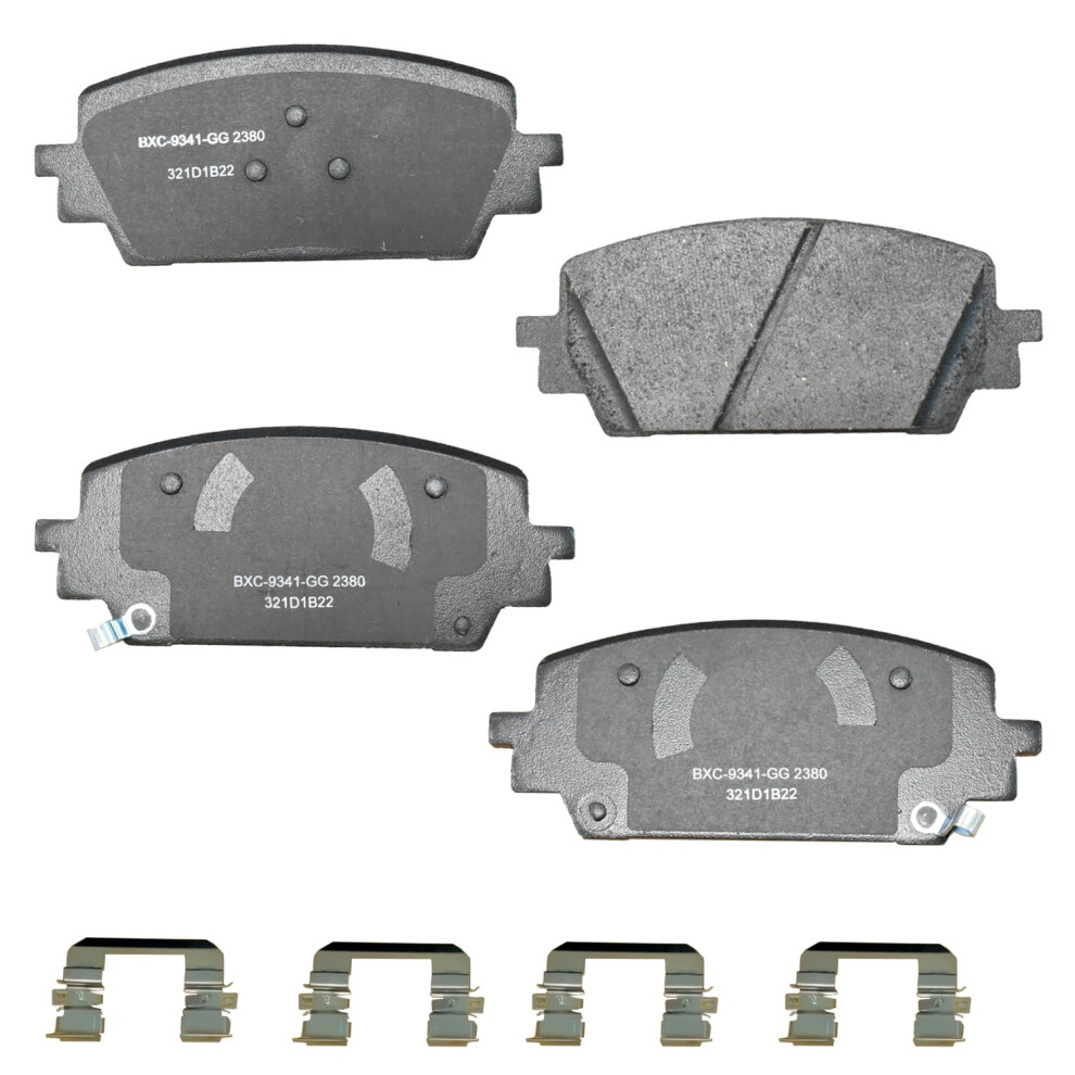 Bendix Premium Sbc2380 Ceramic Front Brake Pads For Hyundai Santa Cruz 2023-2022 Santa Fe 2023-2021 Kia Sorento 2023-2021 887243419017