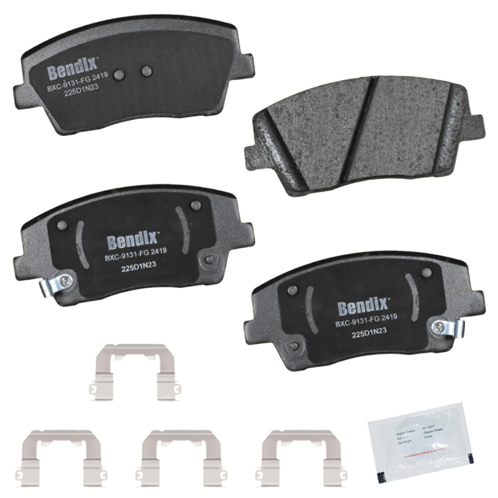 Bendix Priority1 Cfc2419 Ceramic Front Brake Pads For Genesis G70 2020 G70 2023-2022 Kia Stinger 2023-2022 887243419468