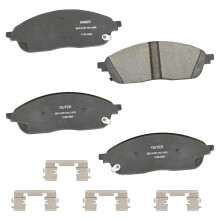 Pastilhas de Freio Cerâmicas Bendix Premium SBC2436 para Jeep Grand Cherokee 2024-2023, Grand Cherokee L 2024-2021