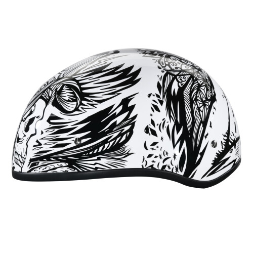 D.O.T. Daytona Skull Helmet- W/Live Fast- XL