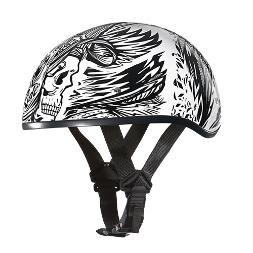 D.O.T. Daytona Skull Helmet- W/Live Fast- 2XL 2